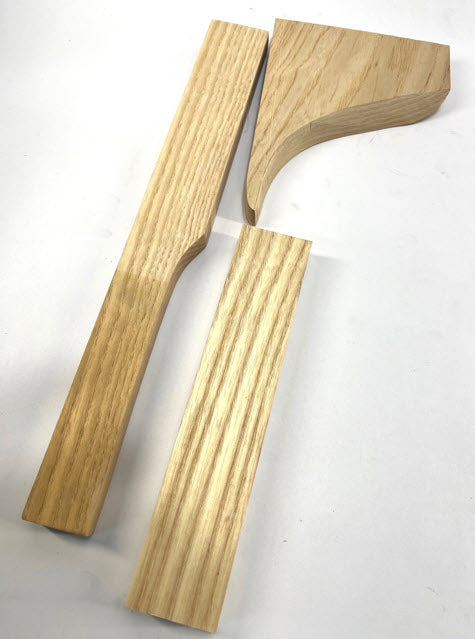 BT334L-Rear wing block set, left, 3-piece set.