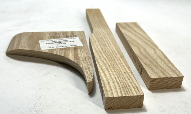 BT334L-Rear wing block set, left, 3-piece set.