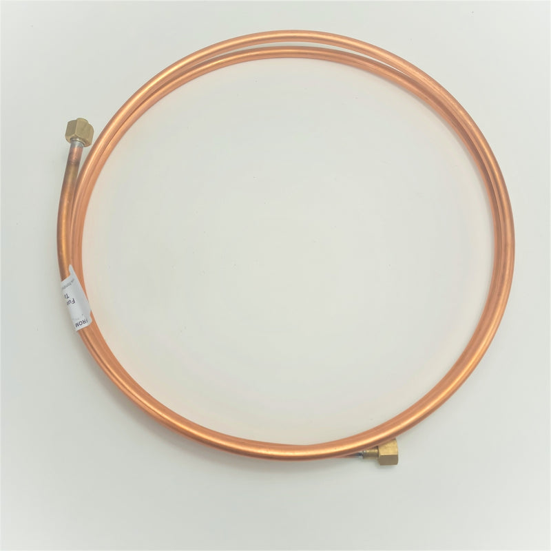 Fuel line, tank to union, 84.5" end to end