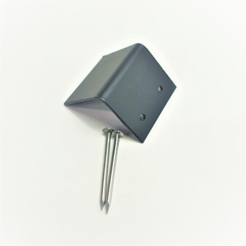 Retainer, door latch backing plate