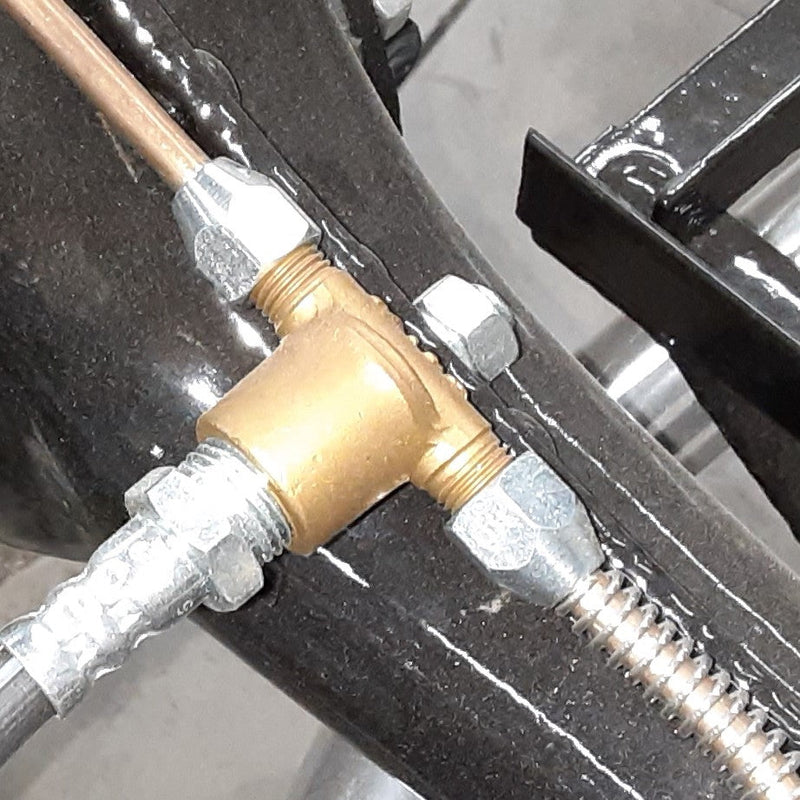 Brake line fitting  - REAR 3 way, TA/TB