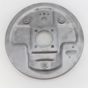 Rear brake backing plate, left