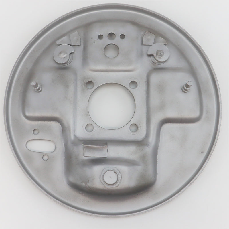 Rear brake backing plate, left