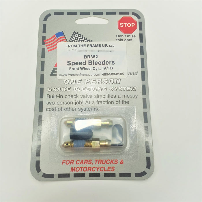 Speed Bleeder, (set of 2), use with TA front aftermarket bronze wheel cylinder