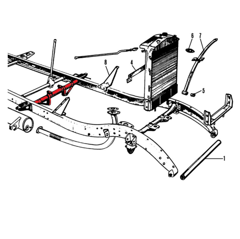 Gearbox support, #3 x-member