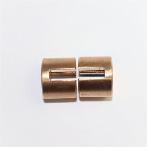 Trunnion bronze bearing set (1 side), slot .255", TA/TB (Check thickness of spring leaf, front and rear)