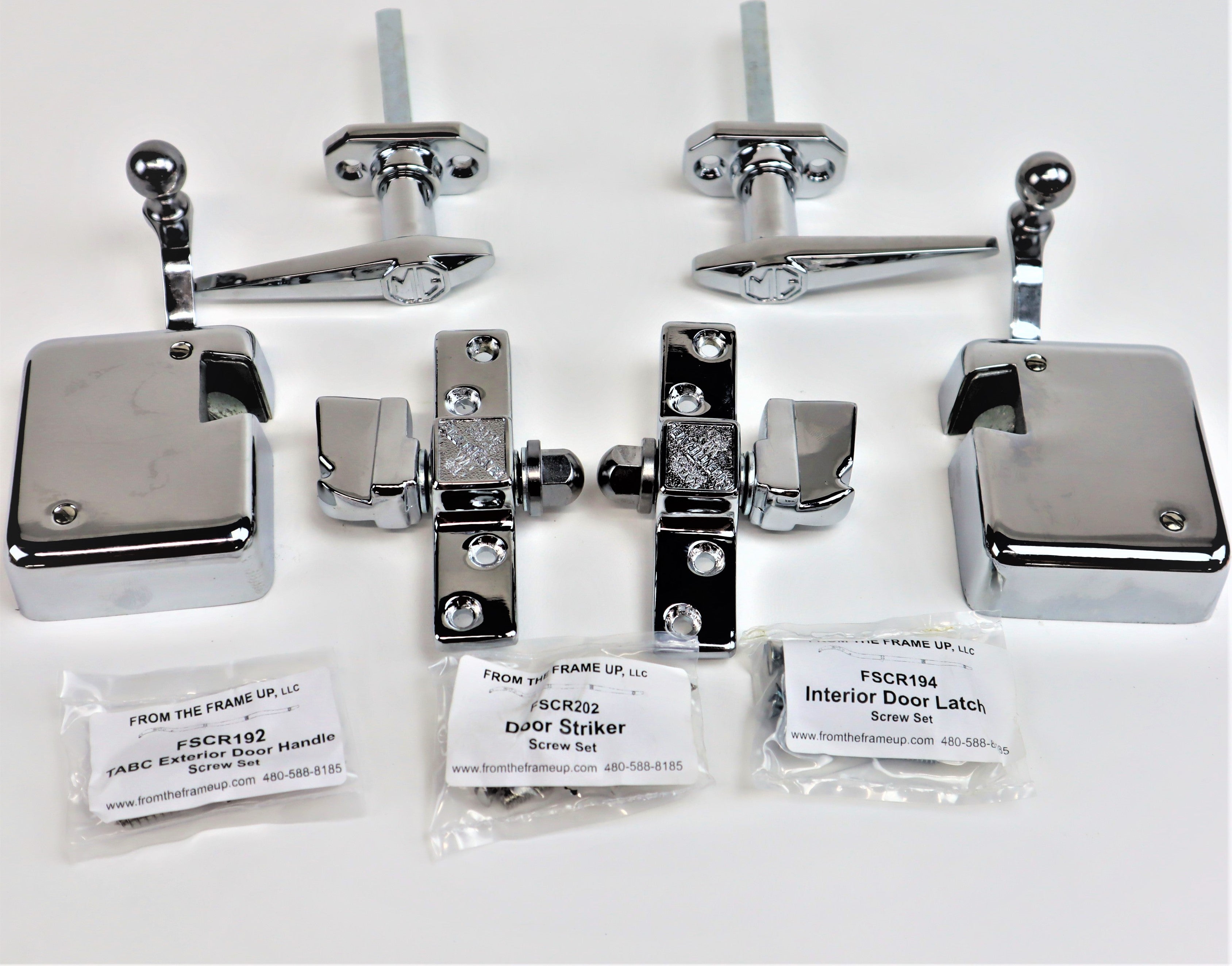 CR190-Lock & handle assembly, complete set — From The Frame Up
