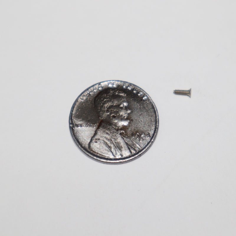 Screw, clock face to clock