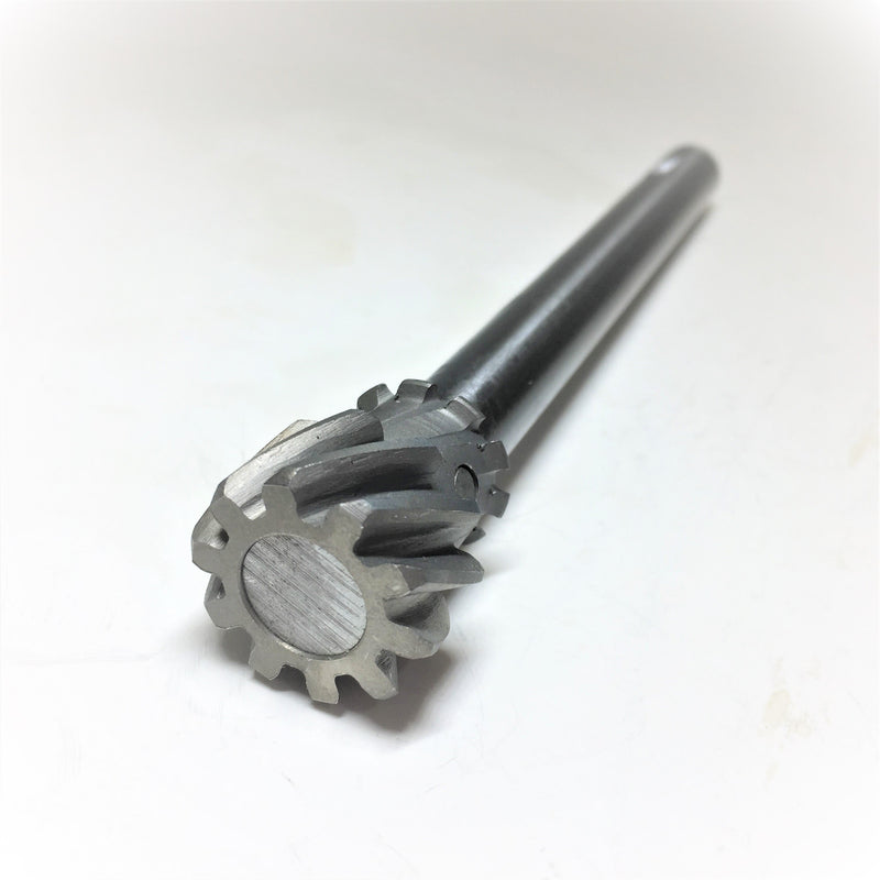 Shaft, driving with gear