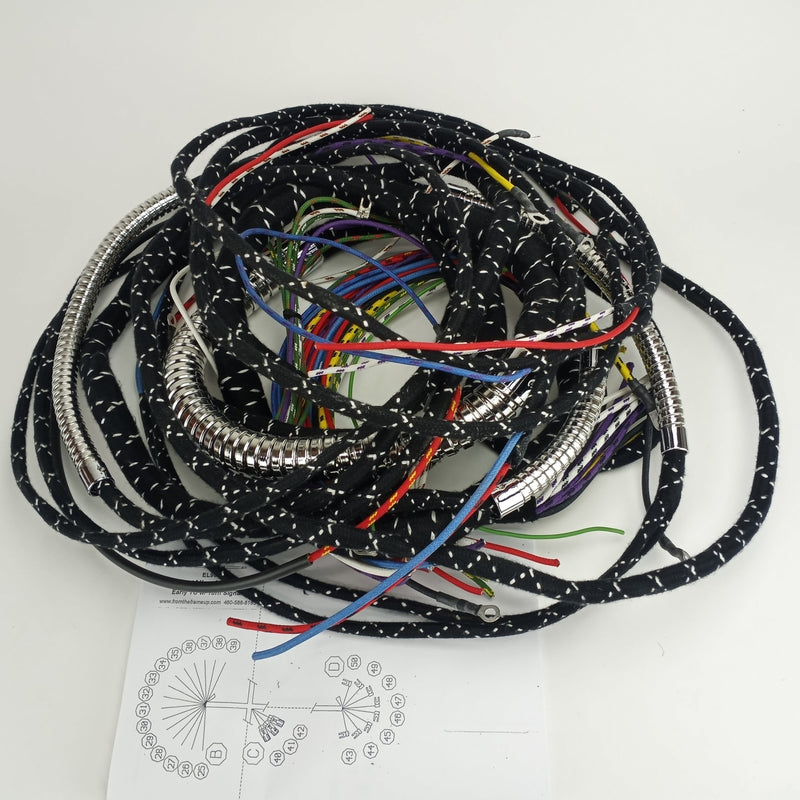 TC main harness thru 1948, with flashers, BEST SAFETY