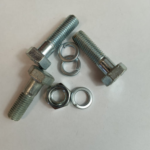 Spare wheel assembly clamp bolt set