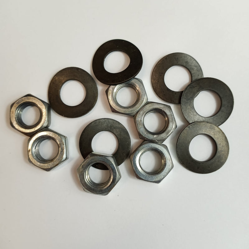 Brake drum nut set, replacement style
