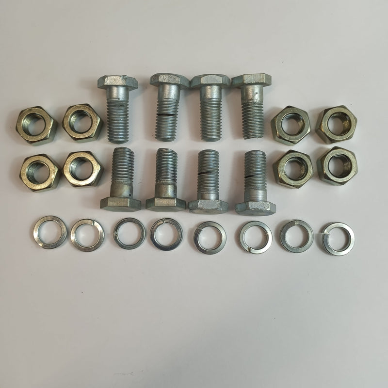 Rear brake backing plate fastener set