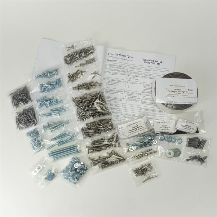 Tub Build Fastener Set - Everything needed: 487 pieces
