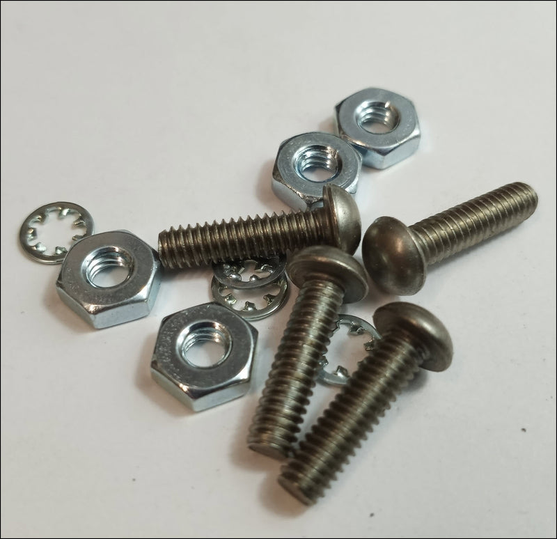 Foglamp body to base fastener set, (1 foglamp)