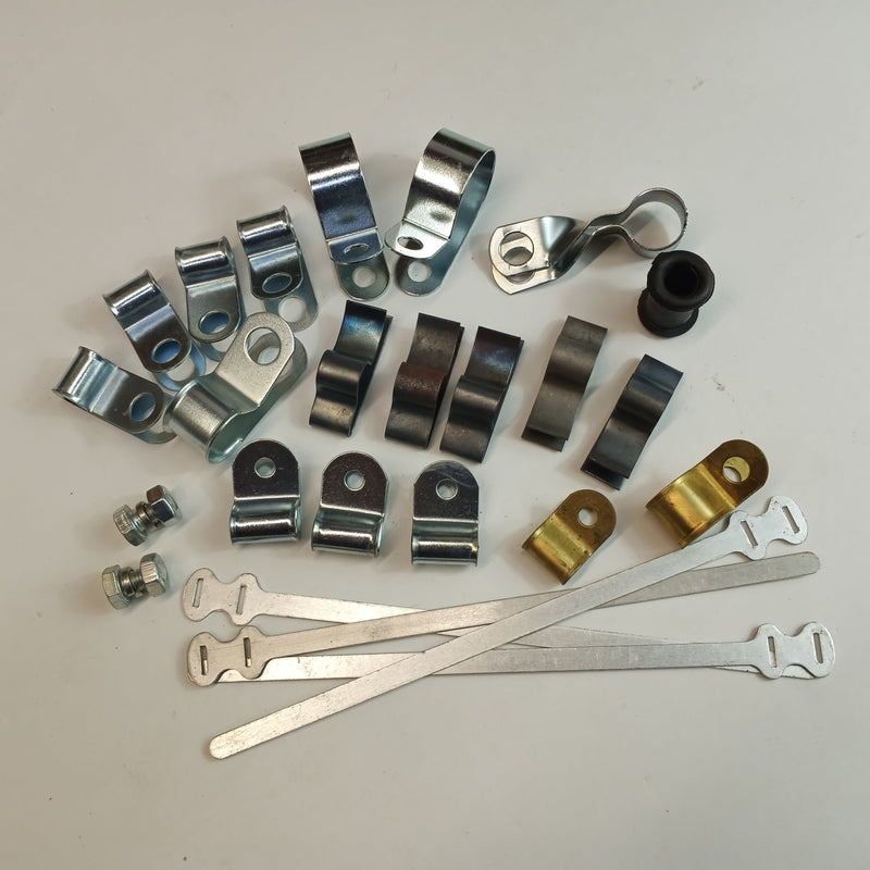 Wire harness clip set