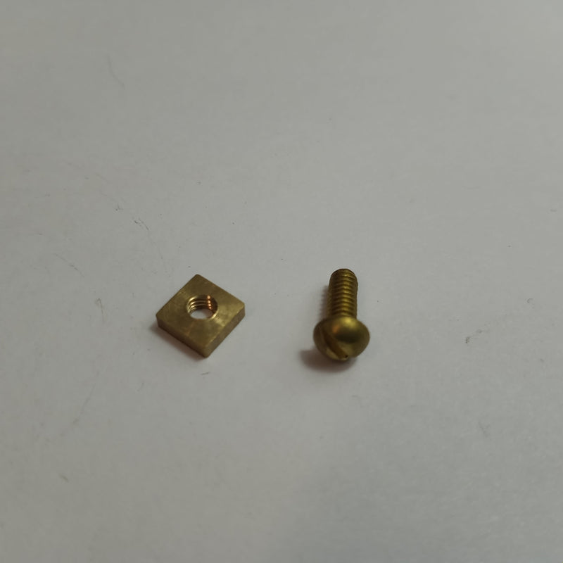 ID/placard plate  fastener - brass