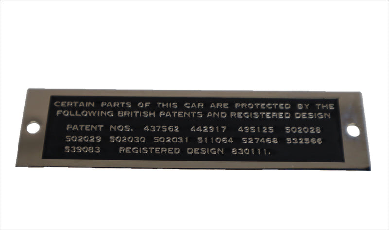 Patent Plate (TD), nickel  plated