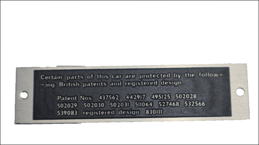 Patent Plate (TF), alloy