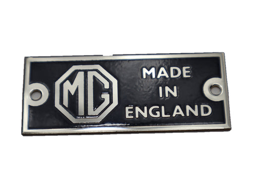 "Made in England" plate
