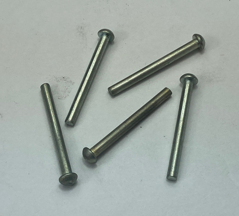 Solid,  round head, 3/32”diax1”, steel