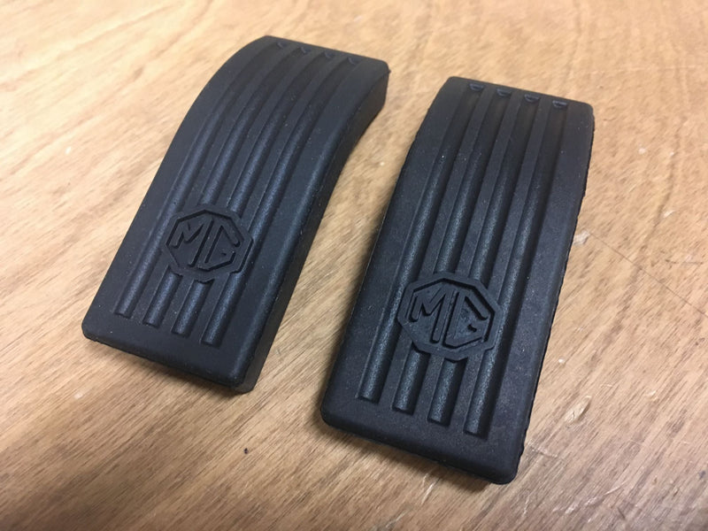 Pedal pad set with "MG" monogram
