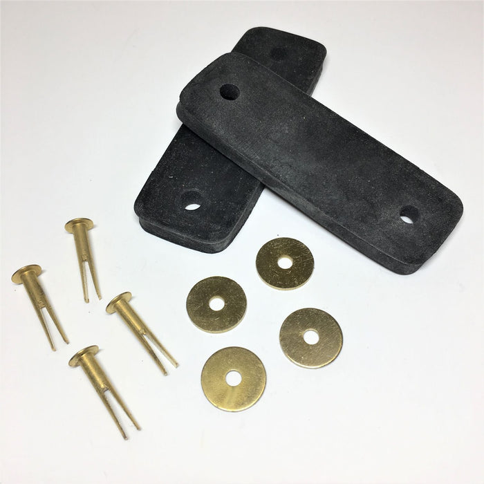 Upper, rear axle check strap, set of 2.  Includes rivets