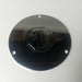 Export center piece, chrome medallion, 3 1/16" diameter.  Countersunk screw holes