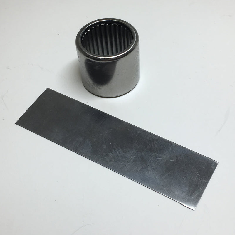 Needle bearing set, substitute for leather bushing in column