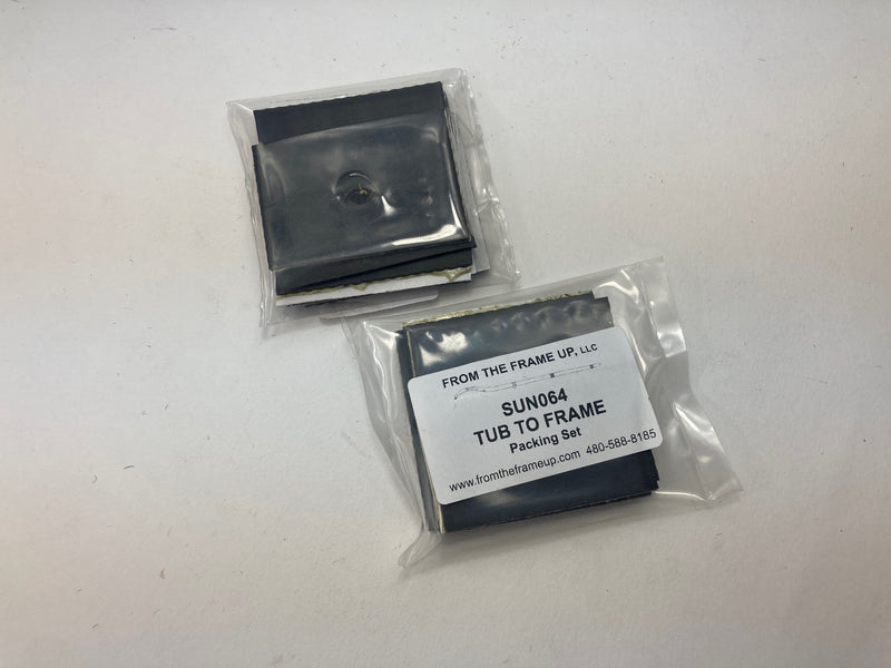 Tub to frame packing set