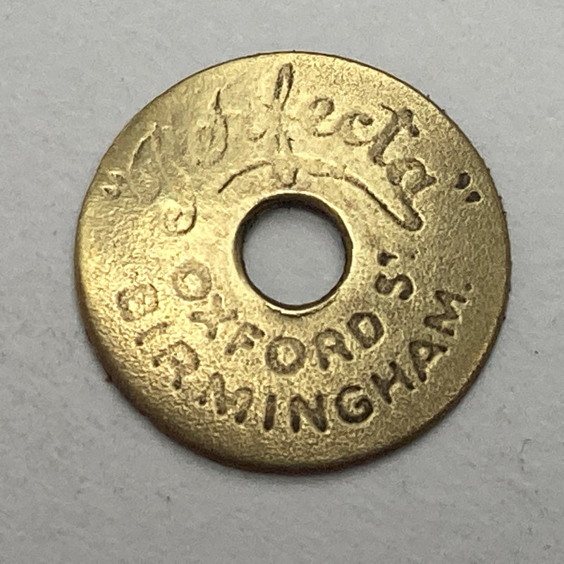 PERFECTA, brass placard