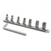 BA Socket Set, 9 piece set, 1/4' drive,  0 BA - 8 BA