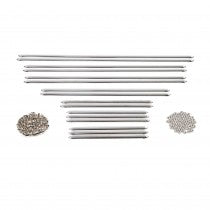 Side curtain trim set, spoon ends