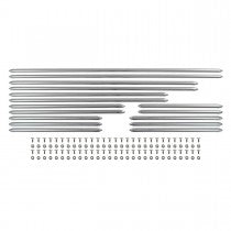 Side curtain trim set, spoon ends