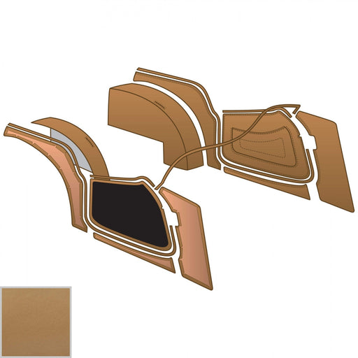 Leather panel & vinyl trim kit, Biscuit