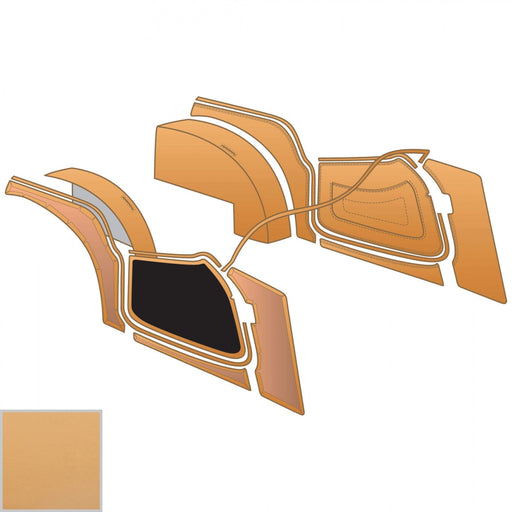 Leather panel & vinyl trim kit, Honey Tan