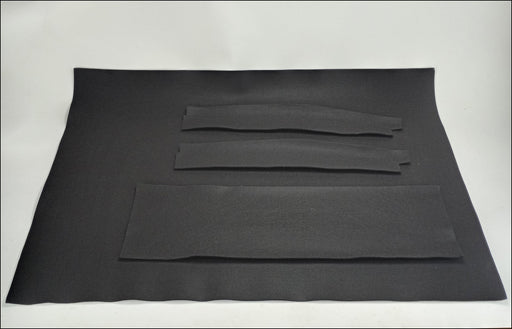 Black felt, side curtain box
