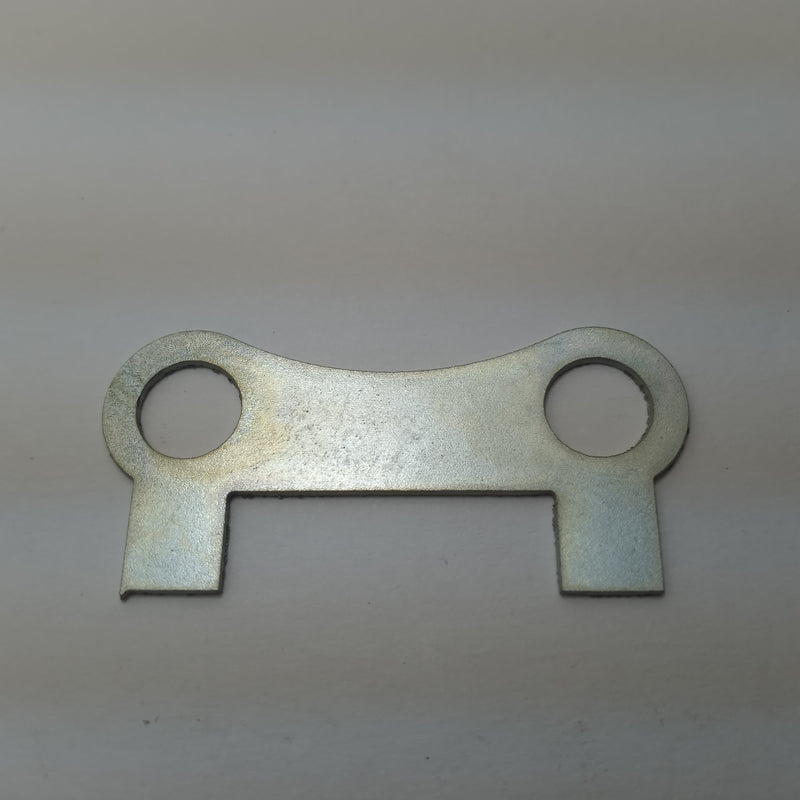 Double tab washer, 3/8" (install inside brake drum)